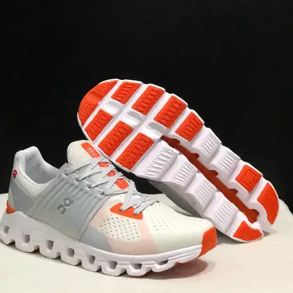 On de suela modular, zapatilla de estilo trail para caminos fáciles